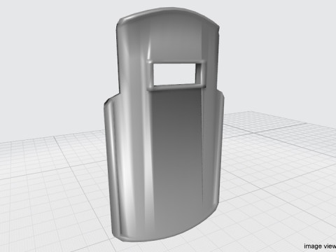Personal Armor Shield - Modern Swat Shield model 2 3D Model