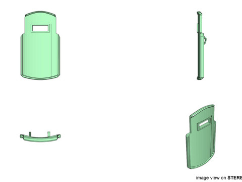 Personal Armor Shield - Modern Swat Shield model 2 3D Model