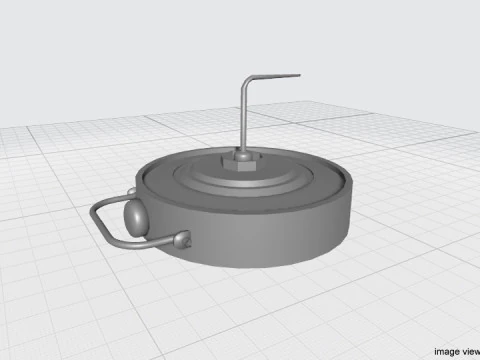 Landmine - Blast mines Anti-Vehicle 3D Model