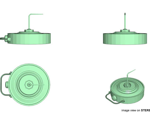Landmine - Blast mines Anti-Vehicle 3D Model
