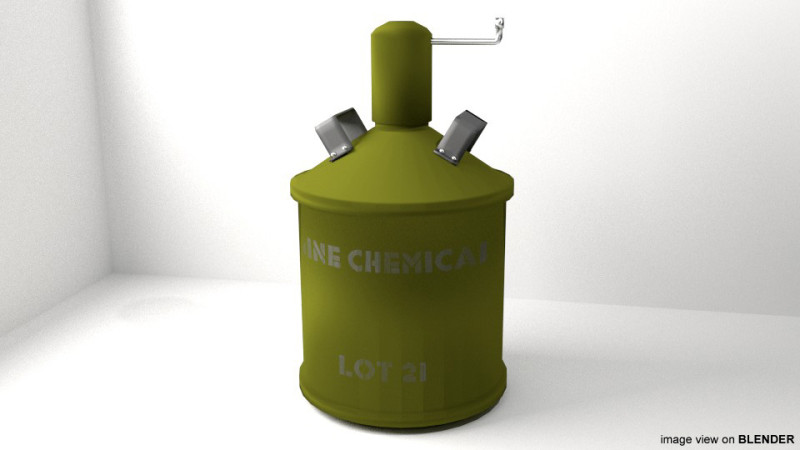 Landmine - Chemical mines Modelo 3D .c4d .max .obj .3ds .fbx .stl .blend 