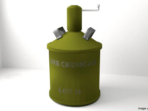 बारूदी सुरंग - रासायनिक खदानें 3D मॉडल