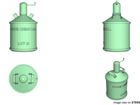 Landmine - Chemical mines Modelo 3D