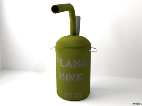 Landmine - Flame Mines 3D 模型