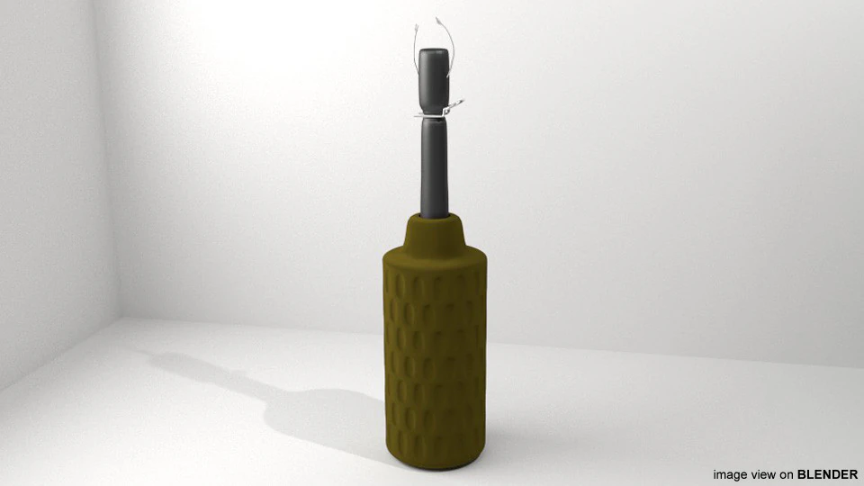 Landmine - Fragmentation Anti-Personnel 3D Model .c4d .max .obj .3ds .fbx .stl .blend 