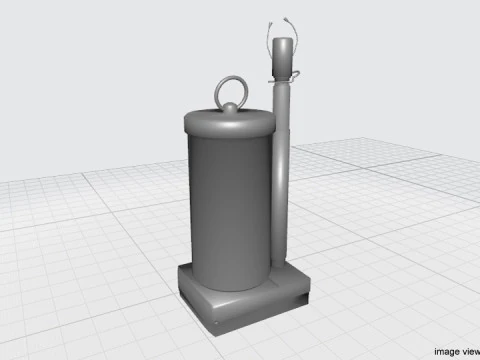 Landmine - Fragmentation Anti-Vehicle 3D Model