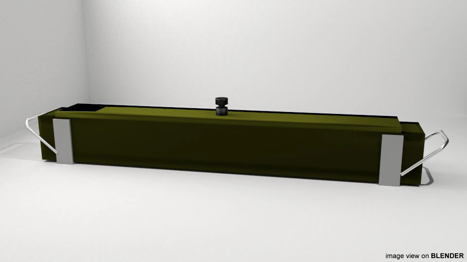 Landmine - Full width mines 3D Model .c4d .max .obj .3ds .fbx .stl .blend 