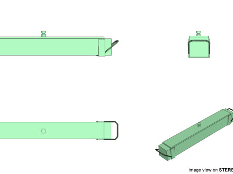 Landmine - Full width mines 3D-Modell