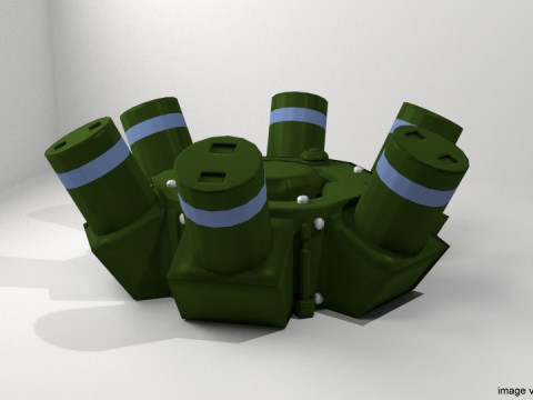 Landmine - Wide Area AT mine 3D Model