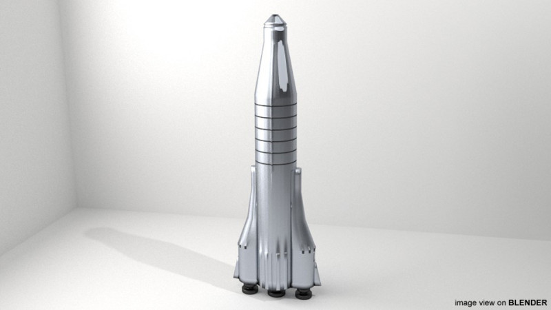 Rocket Missile - Atlas 3D Модель .c4d .max .obj .3ds .fbx .stl .blend 