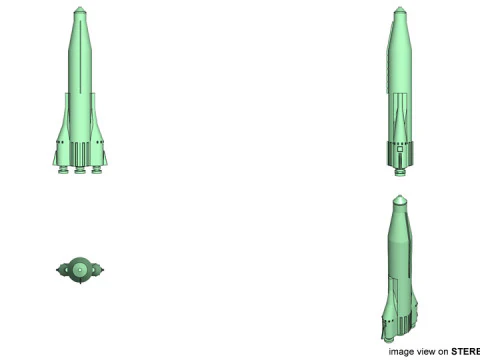 Rocket Missile - Atlas 3D Model