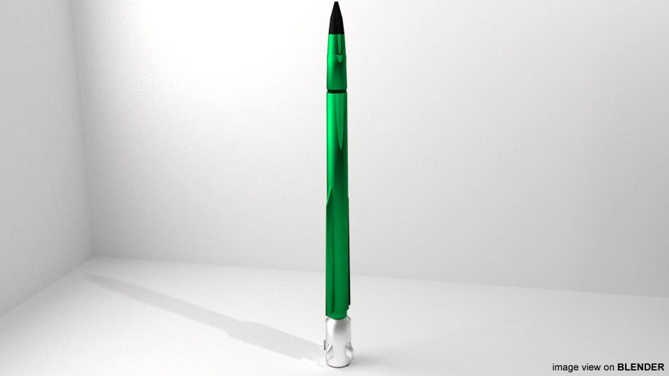 Rocket Missile - buk-1M 3D Model .c4d .max .obj .3ds .fbx .stl .blend