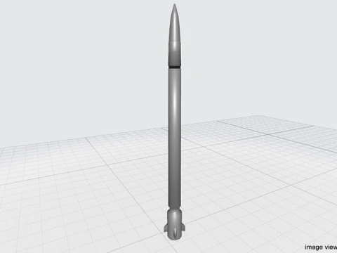 Rocket Missile - buk-1M 3D Model