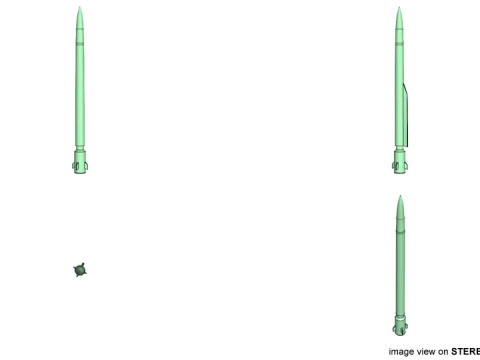 Rocket Missile - buk-1M 3D 모델