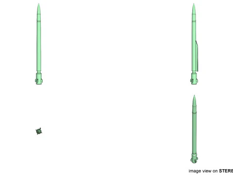 Rocket Missile - buk-1M 3D Model
