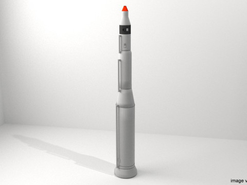 Rocket Missile - Minuteman 3D मॉडल