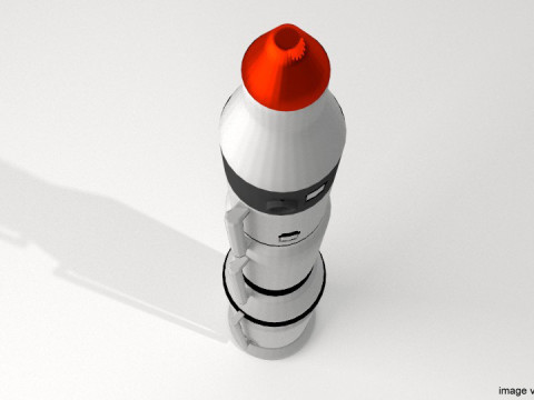 Rocket Missile - Minuteman 3D Model