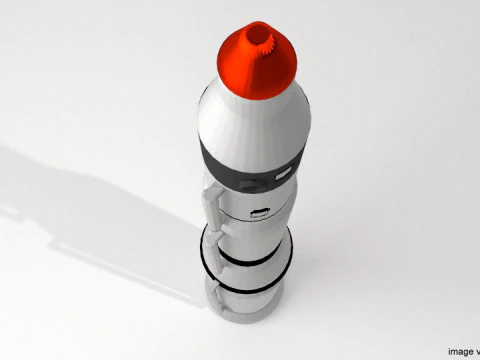 Rocket Missile - Minuteman 3D Model