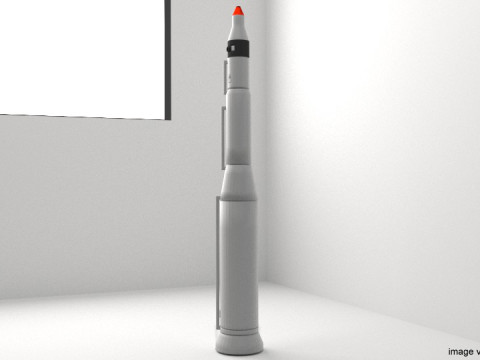 Rocket Missile - Minuteman 3D Model