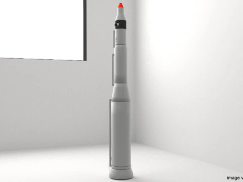 Rocket Missile - Minuteman 3D Model