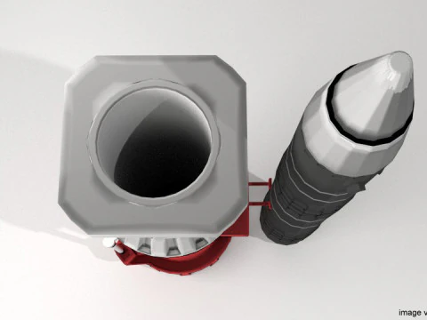 Rocket Missile - Peacekeeper 3D Model