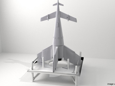 Rocket Missile - Q rocketship 3D Model