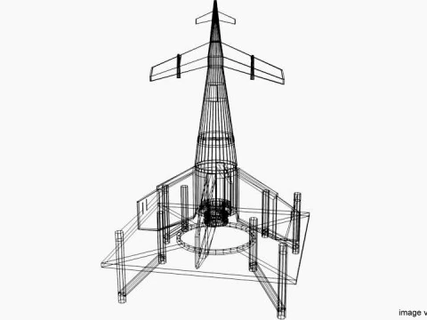 Rocket Missile - Q rocketship 3D Model