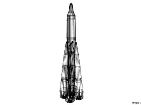 Rocket Missile - R-7 Semyorka 3D Model