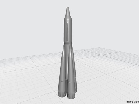 Rocket Missile - R-7 Semyorka Modèle 3D
