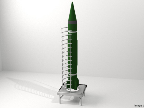 Rocket Missile - Scud 3D Model