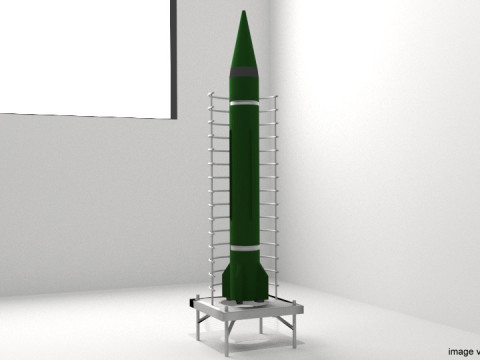 Rocket Missile - Scud 3D Model