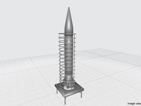Roket F&uuml;zesi - Scud 3D Model