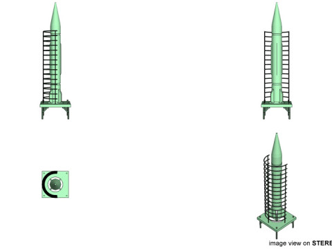 Rocket Missile - Scud 3D Model