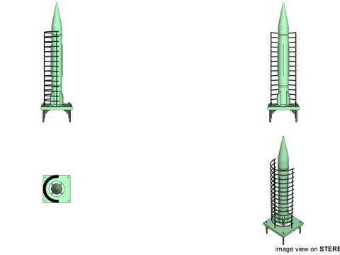 Roket F&uuml;zesi - Scud 3D Model