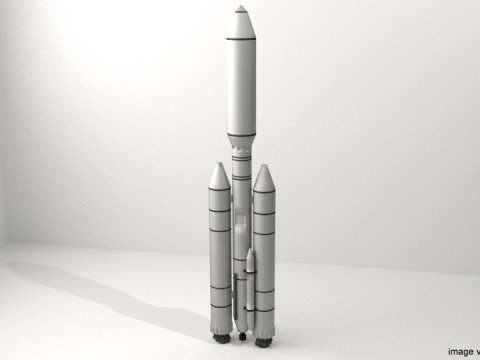 Rocket Missile - Titan III 3D-Modell