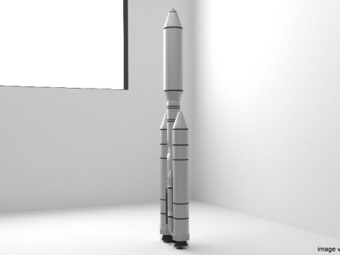 Rocket Missile - Titan III 3D मॉडल