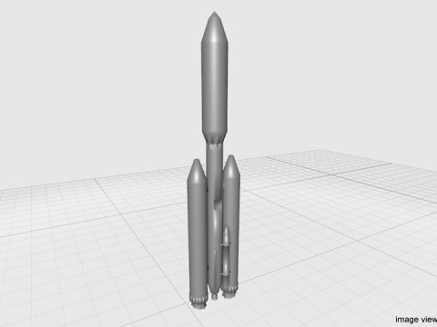 Rocket Missile - Titan III 3D मॉडल