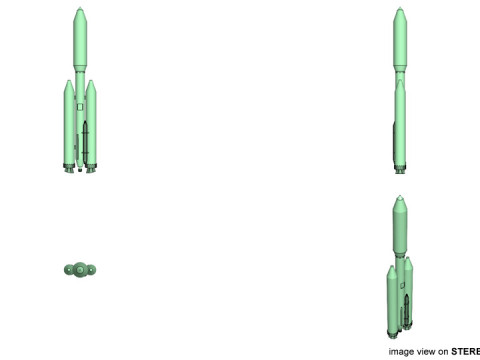 Rocket Missile - Titan III 3D मॉडल