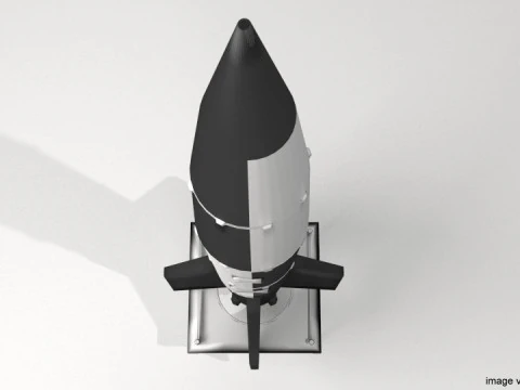 Rocket Missile - V2 3D Model