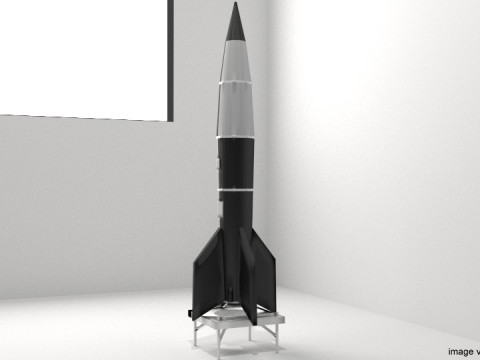 Rocket Missile - V2 3D-Modell
