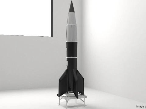 Rocket Missile - V2 3D Model
