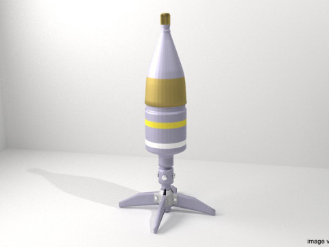 Rocket Launcher Projectile - HEAT 3D Model
