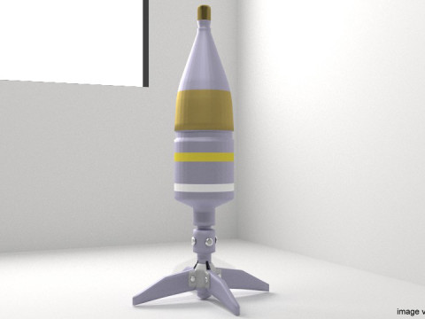 Rocket Launcher Projectile - HEAT 3D Model