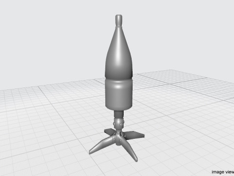 Rocket Launcher Projectile - HEAT 3D Model