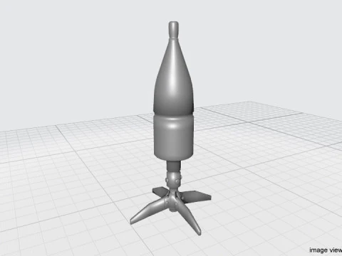 Proiettile lanciarazzi - CALORE Modello 3D