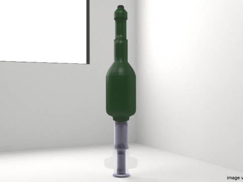 Rocket Launcher Projectile - Hollow Charge Warhead 3D-Modell