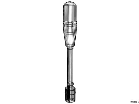 Rocket Launcher Projectile - M6A1 Modelo 3D
