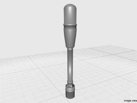 Rocket Launcher Projectile - M6A1 Modelo 3D