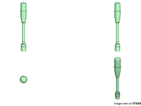 Rocket Launcher Projectile - M6A1 Modelo 3D