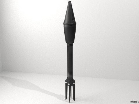 Rocket Launcher Projectile - M7A1 3D Model